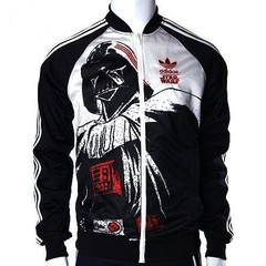 ADIDAS STAR WARS ORIGINALS STAR WARS ZIP DARTH VADER BLACK TRACK TOP JACKET