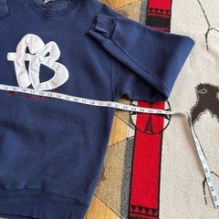 Vintage FUBU The Collection Navy Blue FB Logo Crewneck Sweatshirt Mens L USA