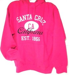 City Location Pullover Hoodie Santa Cruz EST. 1866 GREY, NAVY, PINK S,M,L,XL, 2X