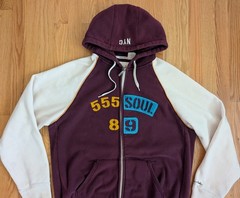 Vintage y2k Triple Five Soul NYC Full Zip Hoodie Sweatshirt Men’s Large Hip Hop
