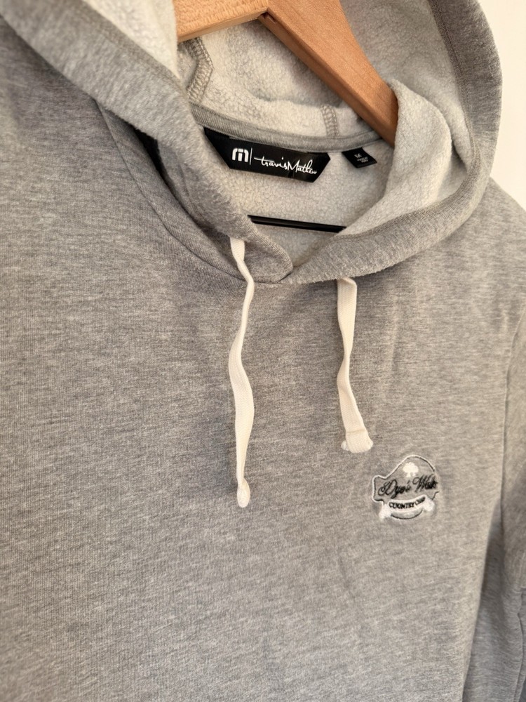Travis Matthew Medium Hoodie Gray Dyes Walk Golf Course Spring Fall