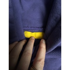 Yellow Label Co Heavyweight Cotton Pullover Hoodie Kangaroo Pocket Purple Men XL