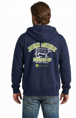 John Deere Mens John Deere Farm Co-Op Moline, Illinois Full Zip Hoodie New Small