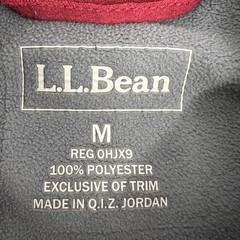 LL BEAN Men’s M Dark Red Crewneck Microfiber Fleece Pullover Zipper Chest Pocket