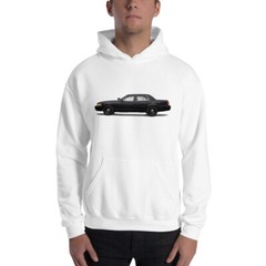 Unisex Heavy Blend Hoodie Crown Vic Police Interceptor Unmarked White
