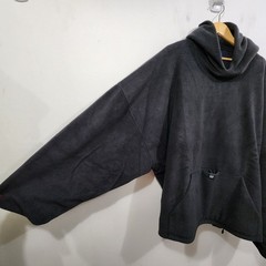 Yeezy Gap Engineered by Balenciaga Polar Fleece Padded Hoodie Black Oversized 2X