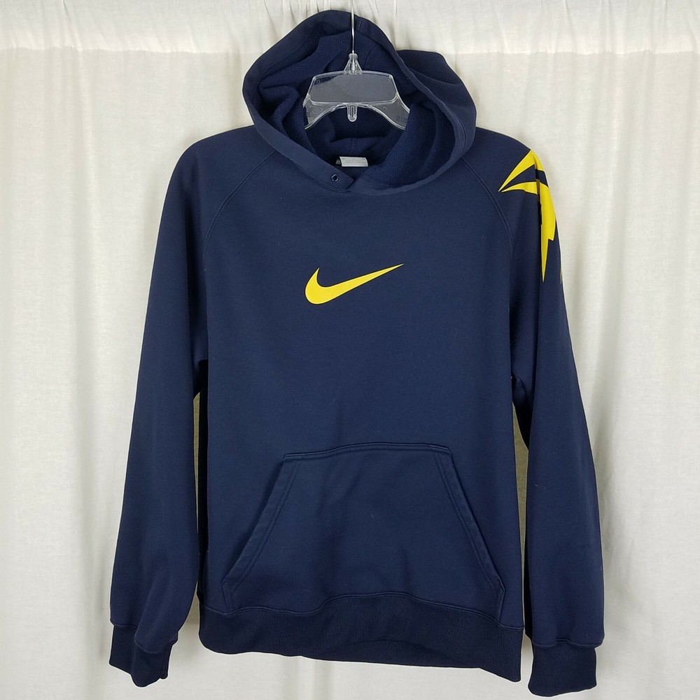 Nike Fit Therma Kobe Bryant Mamba Microfiber Pullover Hoodie Jacket Mens M Navy