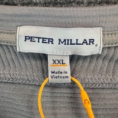 Peter Millar Men’s 2XL Gray Gale Beaumont Performance Crewneck Pullover Stretch