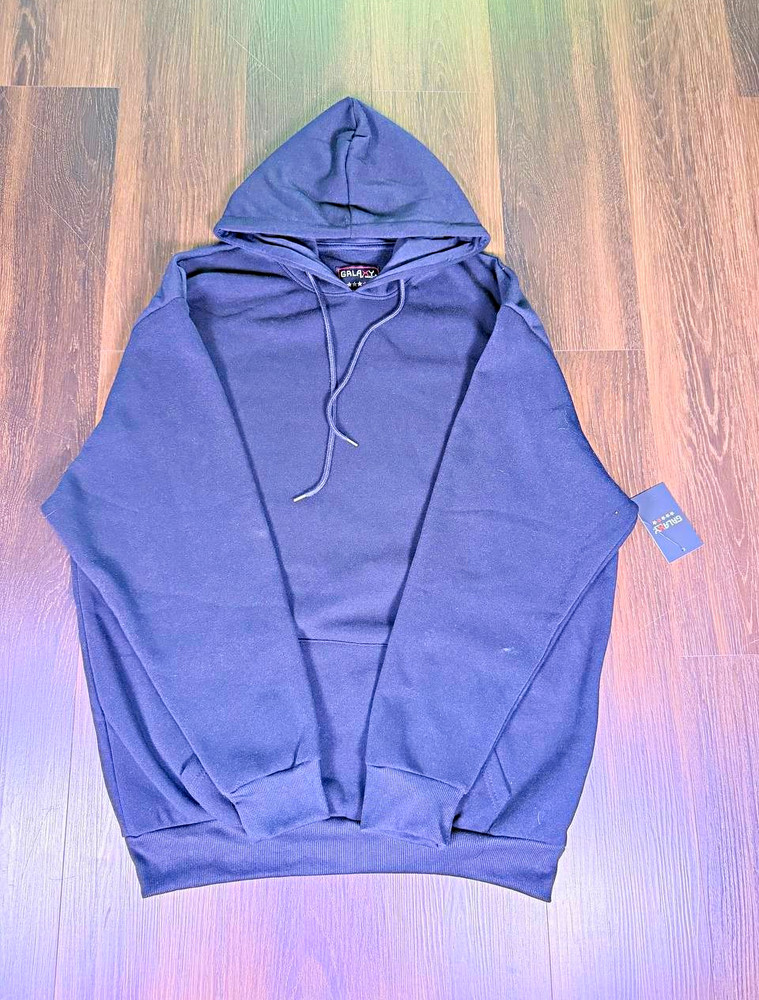 Galaxy by Harvic Men’s 4XL Black Pullover Fleece Hoodie Drawstring Pockets