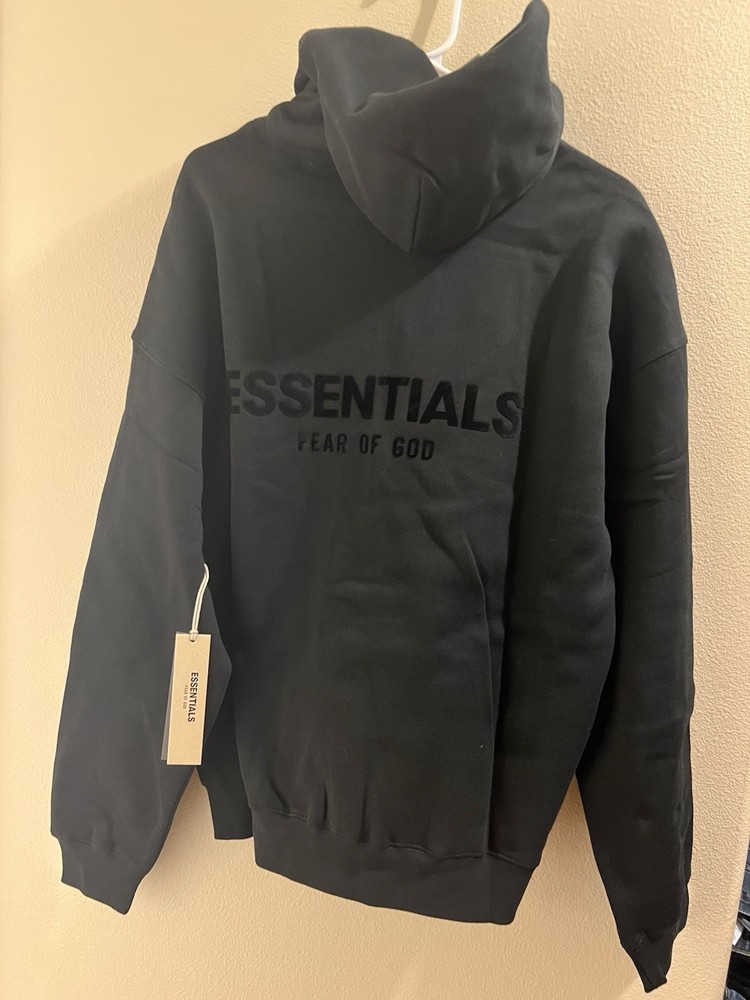 Large Essential Stretch Limo Hoodie Men’s Size L Black