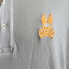 Psycho Bunny Newbold Hoodie White B6H160N1PC SIZE 7