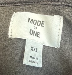 Mode of One MEN’S Jet Gray Destination Nowhere Hoodie Fleece Wall Sz. XXL NWT
