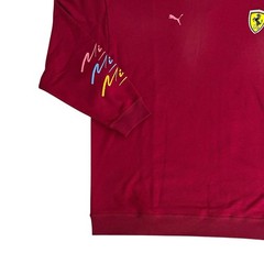PUMA Scuderia Ferrari Miami Graphic Pullover Hoodie Mens Size XL Deep Red NEW