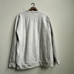 Nike Sweatshirt Mens Medium Gray Heavy Weights Dri-FIT Fleece Pullover Crewneck
