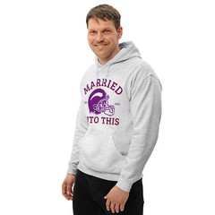 Married Into This Vikings Football Minnesota Hoodie Husband Wife S,M,L,XL,2X,3X