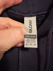 Gildan Heavy Blend Navy Blue Hooded Pullover SweatShirt- XLarge