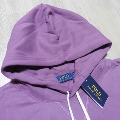 POLO RALPH LAUREN Mens 4XLT 4XL TALL HOODIE TEA ROSE PURPLE COTTON FLEECE