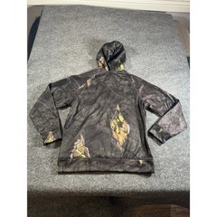 Mossy Oak Break-Up Eclipse Camo Full Zip Hoodie Mens Performance Jacket Black M