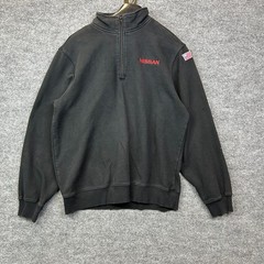 Sport-Tek Nissan Sweatshirt Men’s Black Fleece 1/4 Zip Pullover Size Medium