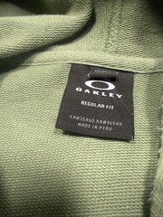 Oakley Green Color Block Hoodie Size L Full Zip Towel Like