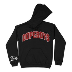 Dopeboys Mens Hoodie Hip Hop Streetwear Graphic Design Black Hoodie Sizes S-4XL