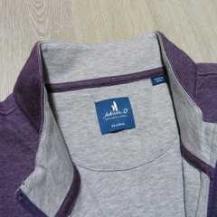 JOHNNIE-O Mens 2XL XXL SULLY PULLOVER 1/4 ZIP ROYAL PLUM PURPLE GOLF SWEATSHIRT