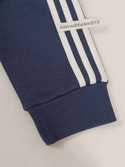 ADIDAS ESSENTIALS FLEECE 3 STRIPES SWEATSHIRT GK9111 LEGEND INK WHITE MENS SZ L