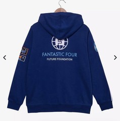 L Unisex Marvel The Fantastic Four: First Steps Icon Patches Hoodie BoxLunch