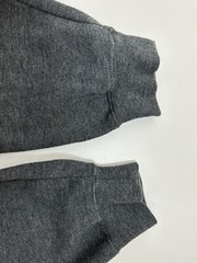 Vintage Grandpa Sweatshirt Mens XL Heather Gray Polo Collar 90s Vaporwave Knit