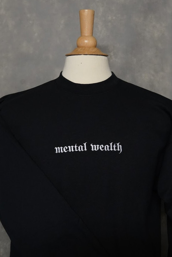 Embroidery crewneck sweatshirt