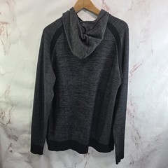 Huckberry Proof Hoodie Mens Large Gray Knit Pullover Sweatshirt Rayon Tech
