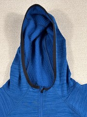 DSG Polarized 1/2 Zip Fleece Hooded Sweatshirt Men Large Heathered Blue Athletic