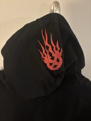 Static-X 20th Anniversary Black Fleece Zip Up Hoodie Band Graphic Wayne Static