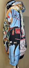 Jean Michel Basquiat x Members Only Windbreaker Jacket Multicolor Mens Small