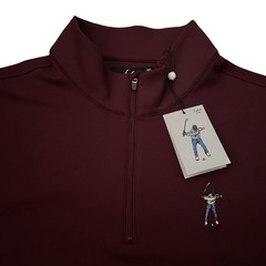Eastside Golf Men’s Signature Quarter 1/4 Zip Fig Size 2XL Embroidered Pullover