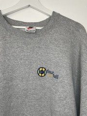 Vintage 90s Nike “Four in the Fall” Grey Crewneck Sweatshirt Basketball XL