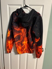 Hip hop dance fire sweatshirt pre-owned excellent condition adult small