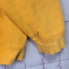 John Deere Equipment Hoodie Yellow Full Zip Embroidered Logo Distressed Mens XL
