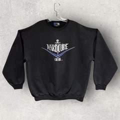 Vtg 90’s Hardcore For Life Workout Gear Sweatshirt 2XL 27”x28” Weight Lifting