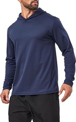 5 Pack Men’S Lightweight Pullover Hooded Tees – Long Sleeve Sweatshirts for Gym,