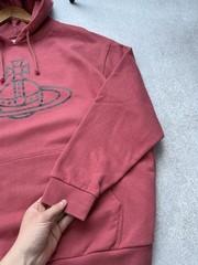 Vivienne Westwood Big Logo Orb Hoodie Pullover Hooded Men’s Luxury Red Size XL