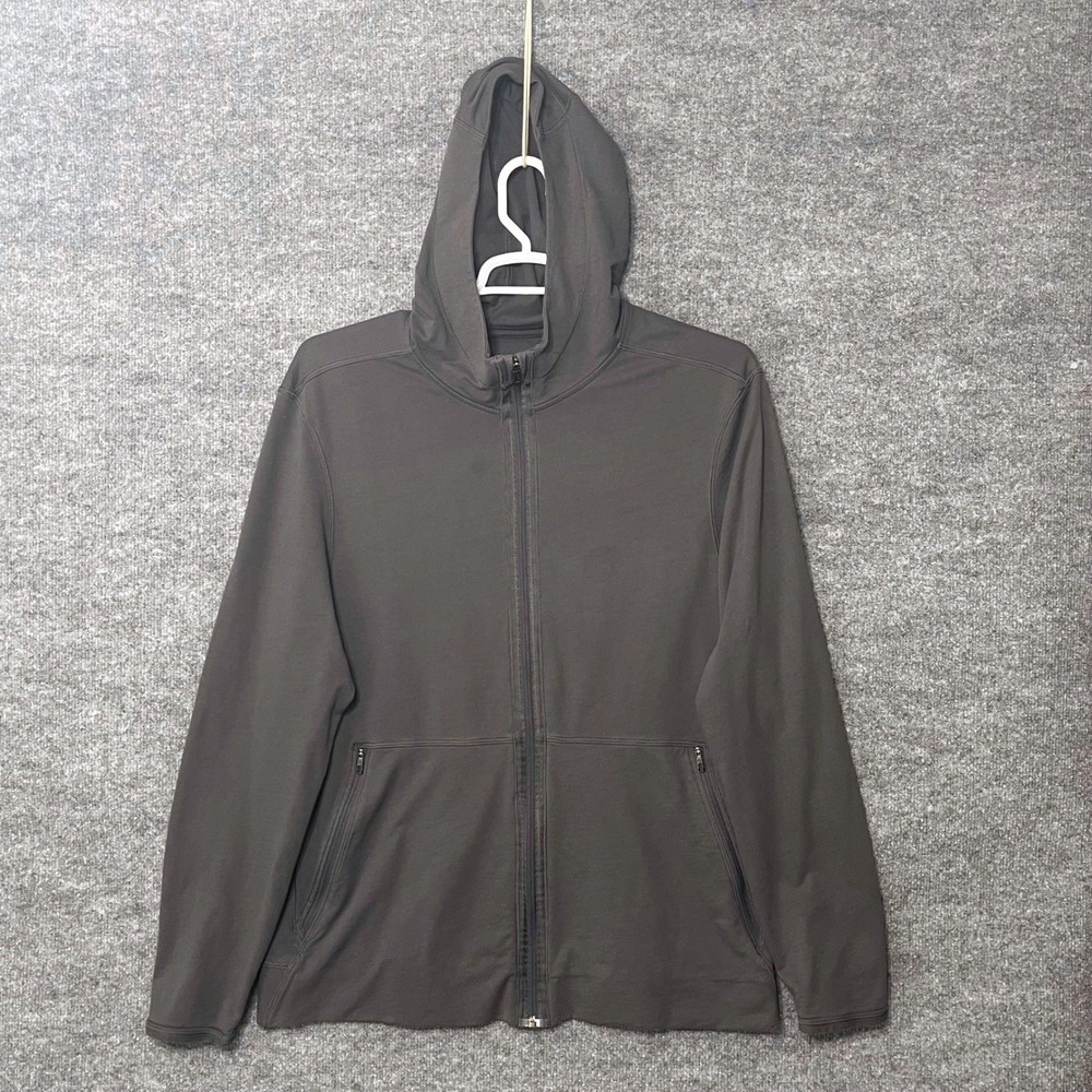 Lululemon Mens City Sweat Full Zip Hoodie XL Dark Grey Athletic Jacket LM4605S