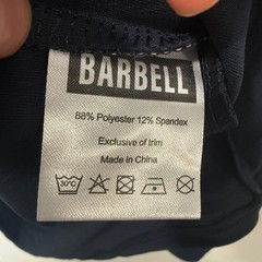 Barbell Mens Stealth Hoodie Large Navy Blue Zipper Pockets Athletic Pullover