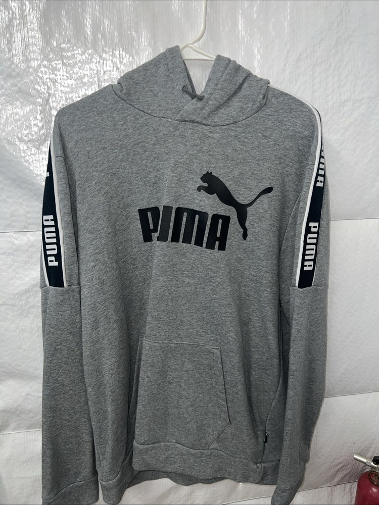PUMA Men’s Essentials Big Logo Hoodie L Large Gray / 52/54 *USA SELLER FREE SHIP