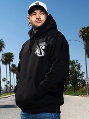 Sullen Men’s Steamboat Sullie Pullover Hoodie Tattoo Art Cartoon Mouse Hoody