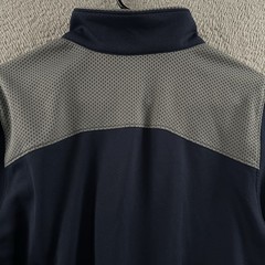 Nike Mens Shirt Blue Gray Size Medium Fit Dry 1/4 Zip Sweatshirt 100% Polyester