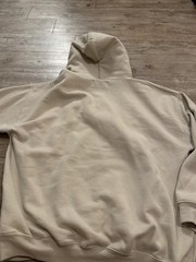 Lonely Ghost Beige Fleece Graphic Print Pullover Hoodie w/ Pockets Size 2X