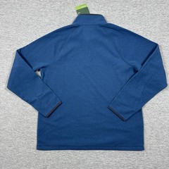 LL Bean Pullover Mens Medium Blue All Season Access Fleece Outdoor Travel NEW