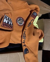 Carhartt K288 Midweight Logo Sleeve Hoodie Sweatshirt Pullover Workwear S-4XL