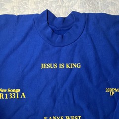 Rare Kanye West Yeezy Jesus Is King Vinyl Crewneck Sweatshirt (OFFICIAL MERCH)